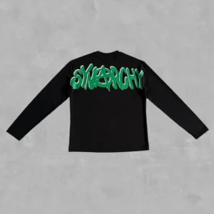 SYNA LONGSLEEVE BLACK-GREEN